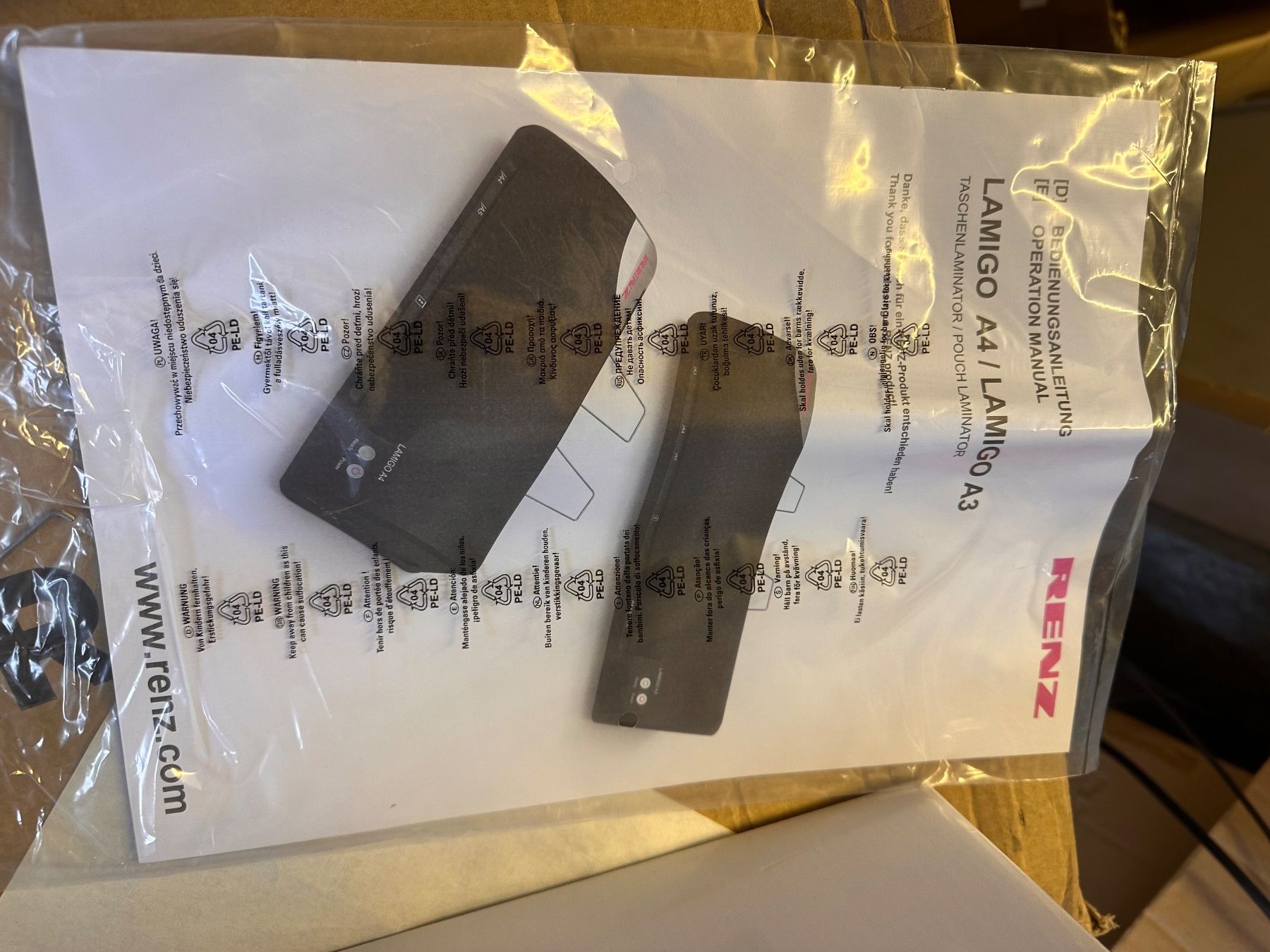 Laminiergeräte: Renz Lamigo A3 Laminiergerät / Neu – Neu und originalverpackt aus Necker von liq24 4