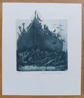 Exlibris Katarina Smetanova - Original Radierung Arche Noah