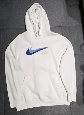 Nike Kapuzenpullover, Weiss, Grösse L