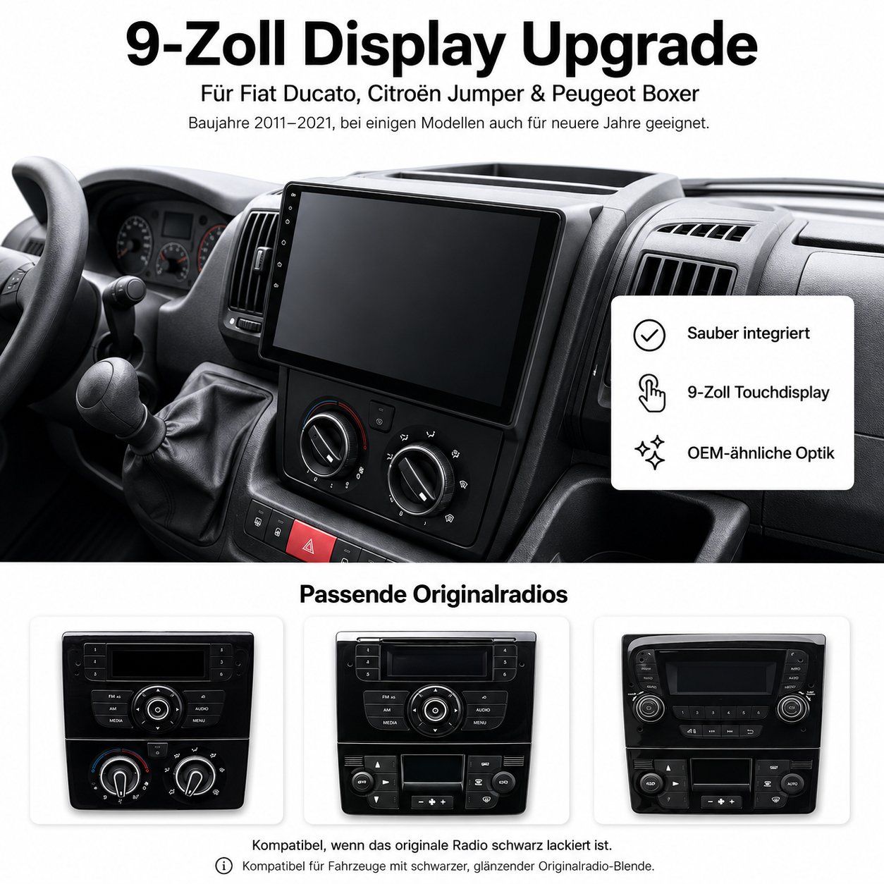 Navigatori: Fiat Ducato RDS Autoradio Boxer Jumper 2011-2021 Android – Nuovo e nell'imballaggio originale da Chiasso venduto da online.shop 1