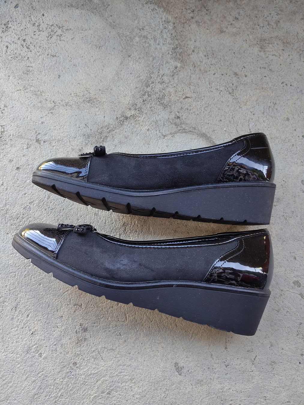 Graceland Scarpe da donna: Schwarze Keil-Ballerinas, Grösse 43 – Usato da Roggwil BE venduto da G4MER 1
