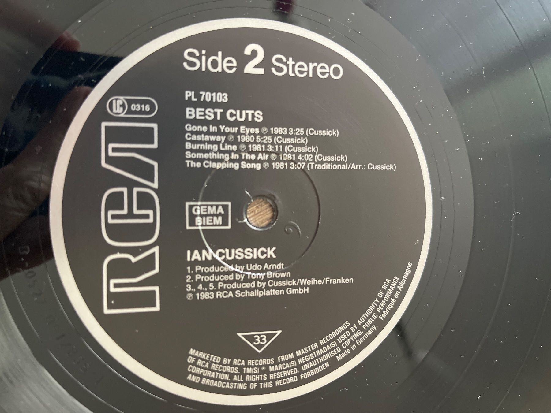 Dischi in vinile: A465/Ian Cussick - Best Cuts – Usato da Frutigen venduto da Philippe_jsp 2