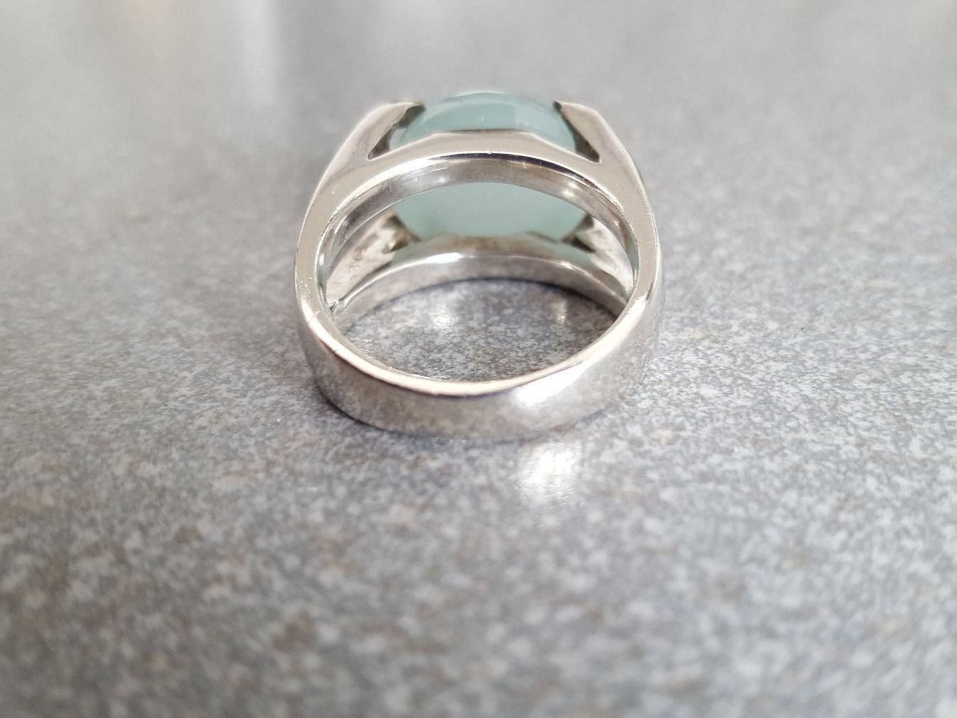 Anelli: Silber Ring mit echtem Aquamarinstein – Nuovo (secondo la descrizione) da Frauenfeld venduto da Rolsy 1
