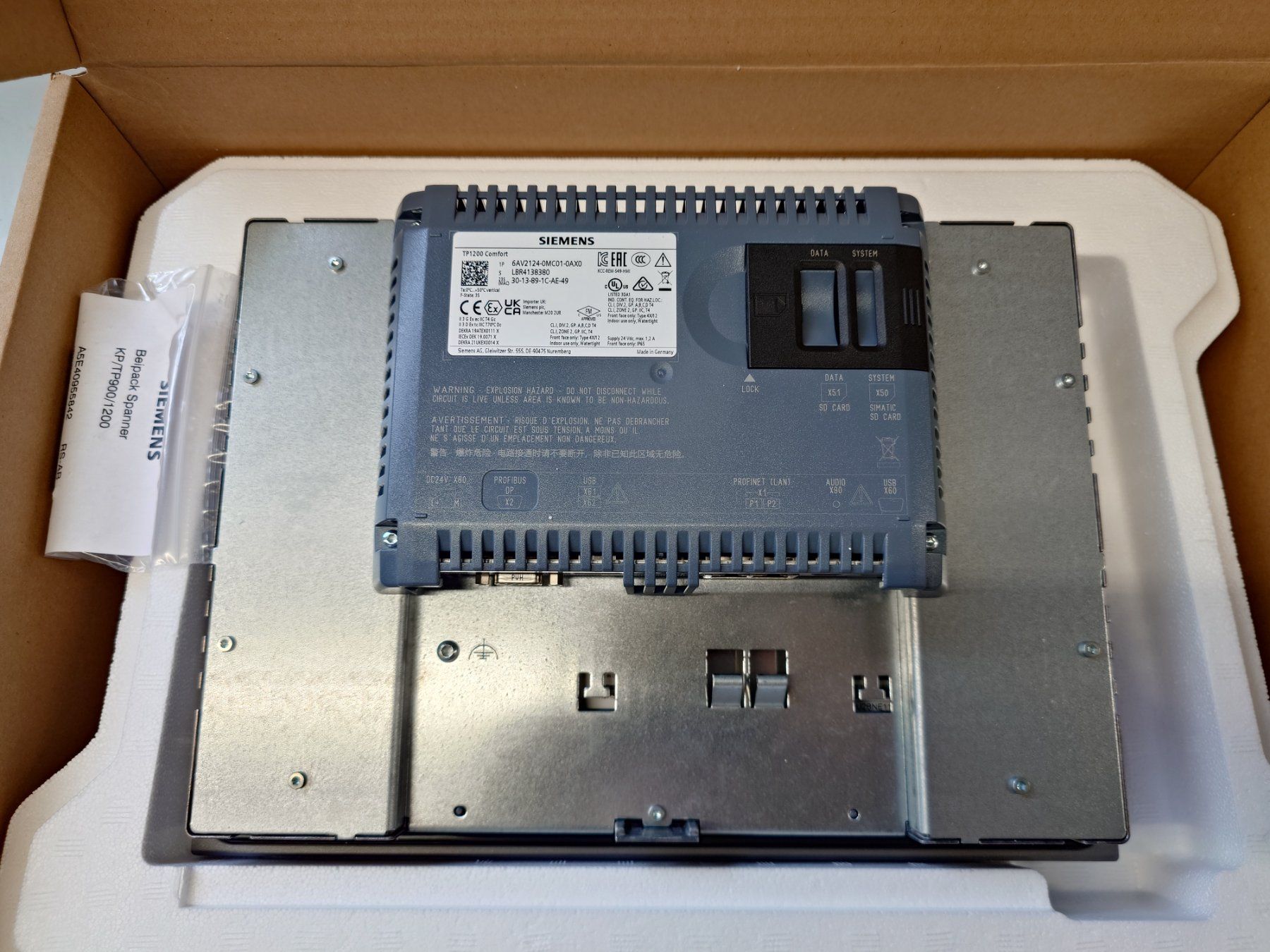 Siemens Componenti elettronici: Siemens Simatic HMI TP 1200 Comfort – Nuovo e nell'imballaggio originale da Thun venduto da werft_thun 1