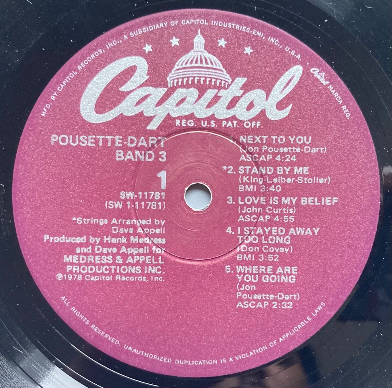 Vinyles: POUSETTE-DART BAND - 3 – D'occasion à Poliez-Pittet par Newtown-Records 3