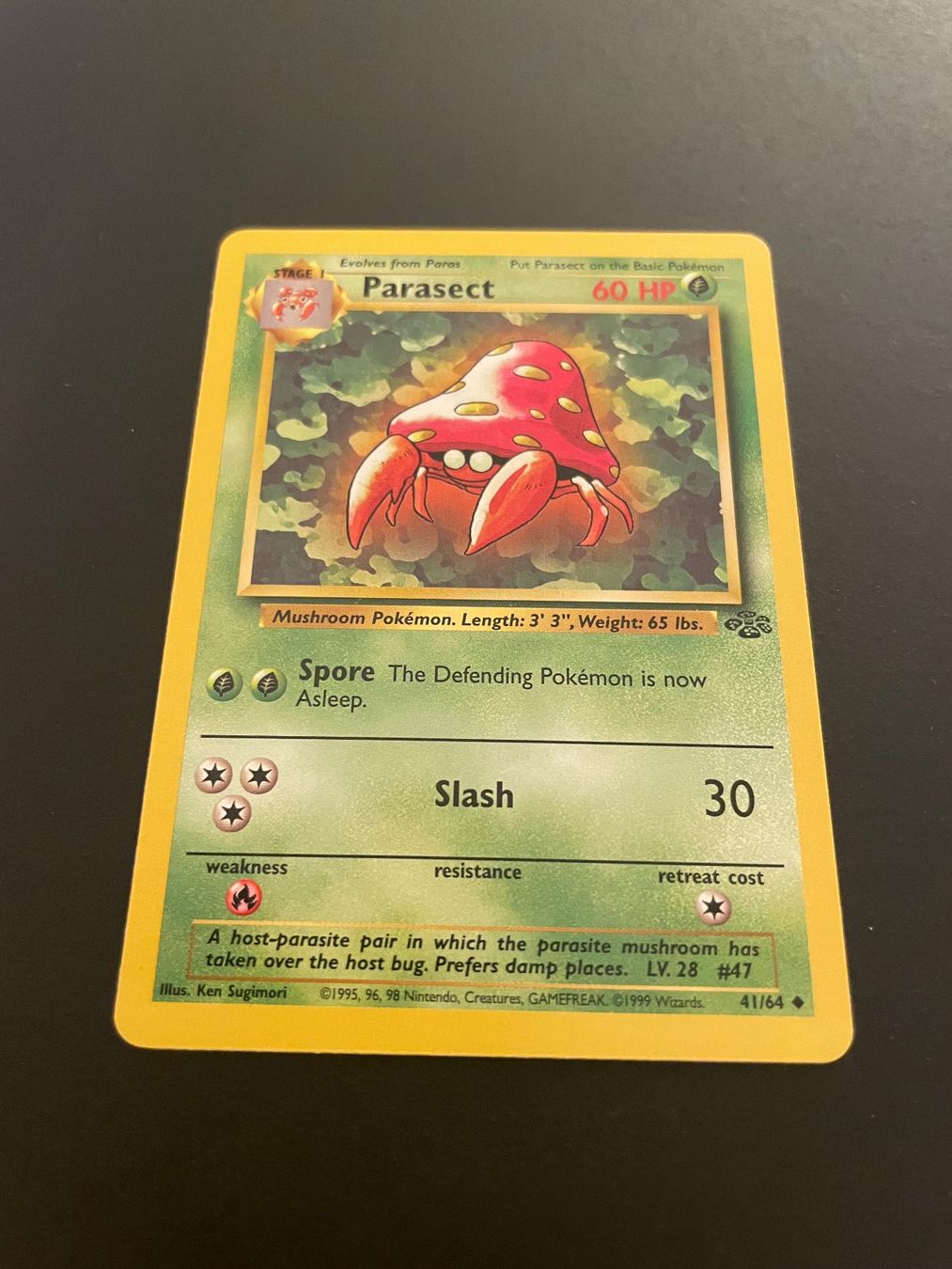 Pokémon Carte collezionabili: PARASECT 41/64 Unco Jungle – Usato da Zürich venduto da pokemon_cards