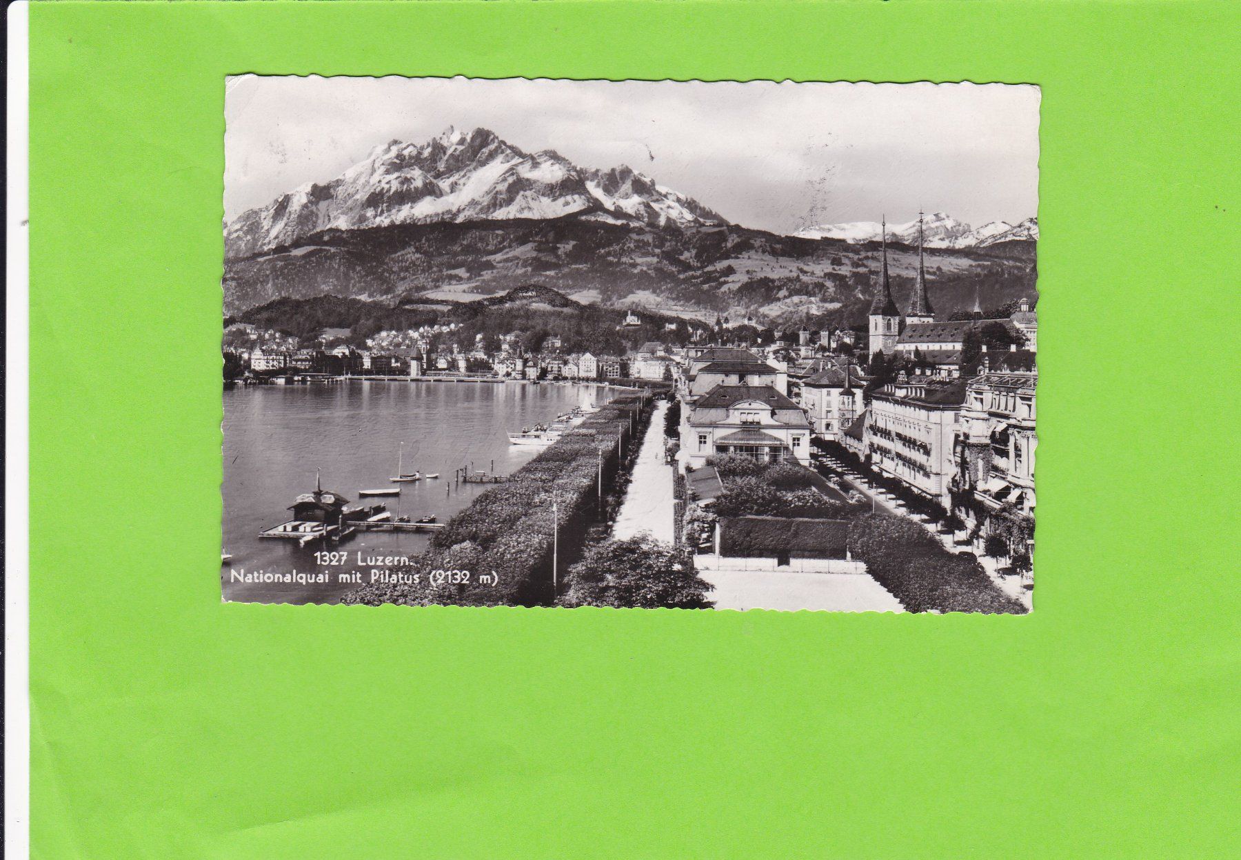 Ansichtskarten: Luzern-Nationalquai – Gebraucht aus St. Peterzell von neckertal