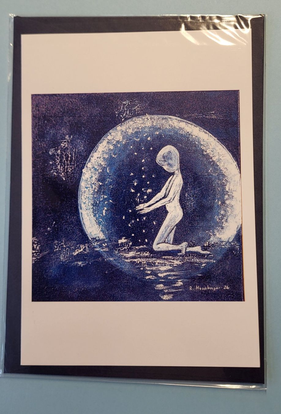 Cartoline: Original Acryl Gemälde "Träume" von Ruth Meusburger 2021 – Nuovo (secondo la descrizione) da Goldach venduto da artkramer