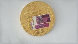 Vergoldete Medaillen 1000 Franken 1978