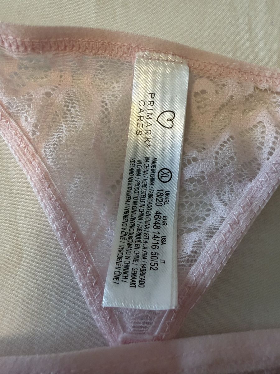 Primark Altra biancheria intima: Damen String rosa Spitze Grösse XL neu – Nuovo e nell'imballaggio originale da Au ZH venduto da FMRF 2