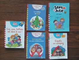 Lot de 5 livres Sami et Julie, BD et romans