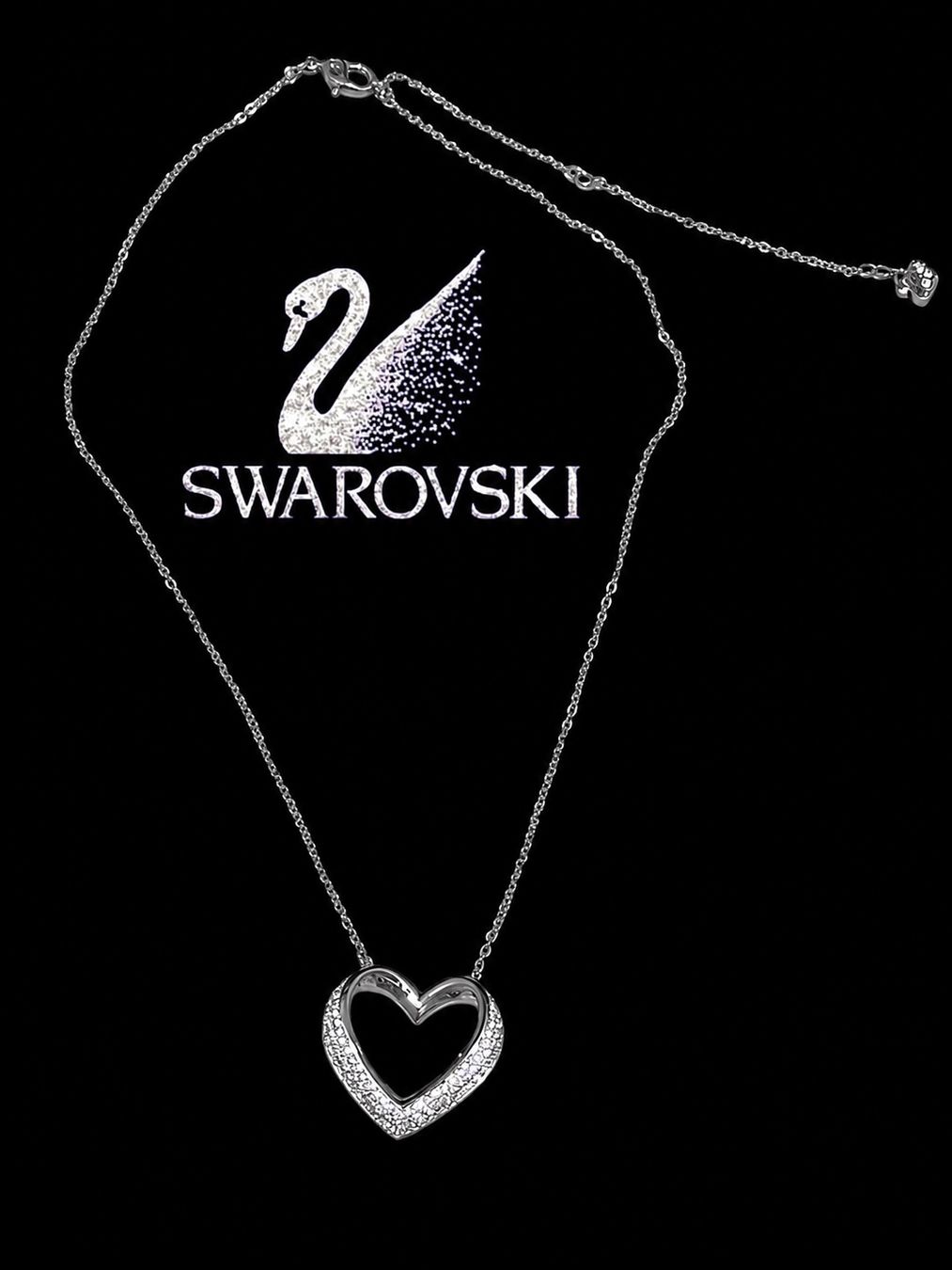 Swarovski Catenine: SWAROVSKI KETTE HERZ HINGUCKERTRAUM MEGA SILBER – Nuovo (secondo la descrizione) da LUZERN venduto da modeundlifestyle 1