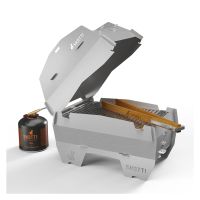 SKOTTI Grill aus Edelstahl inkl. Tasche & Zubehör