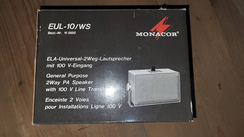 Lautsprecher: Monacor 100 V 2 Way Lautsprecher – Gebraucht aus Muhen von Gsell4