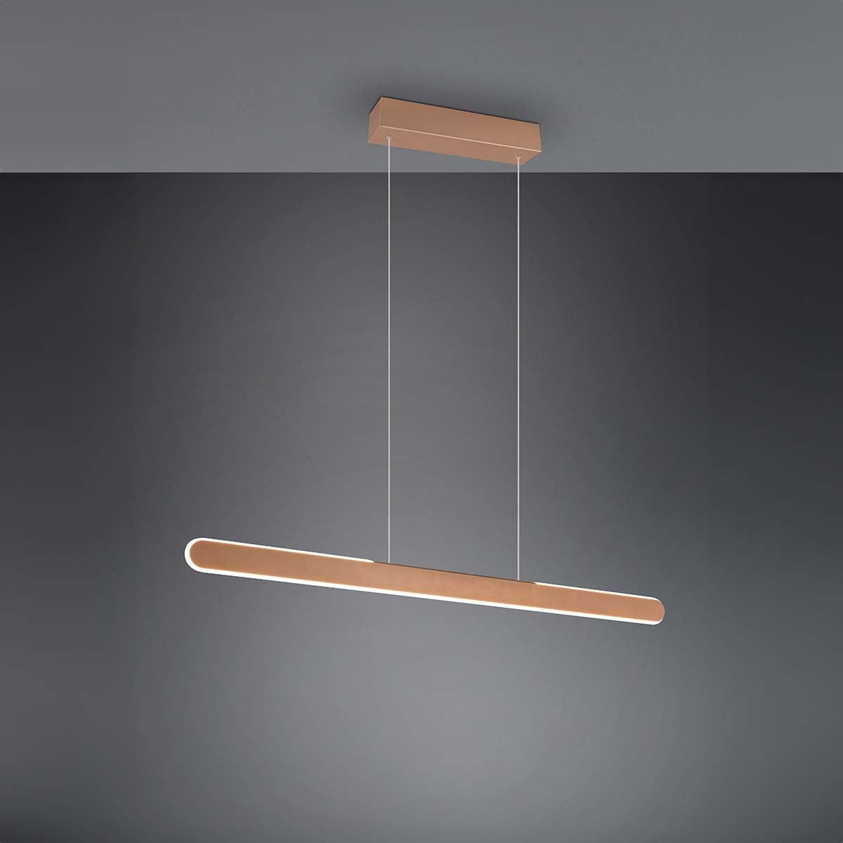 Lampadari & plafoniere: LED Pendelleuchte, Braun, 100 cm x 8 cm – Nuovo (secondo la descrizione) da Kreuzlingen venduto da Smart-Light 1