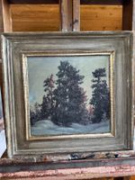 Ölgemälde VOLLÉ – Verschneite Winterlandschaft