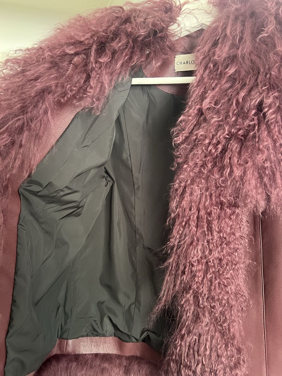 Giacche: Charlotte simone Joan Lederjacke burgundy S – Nuovo e nell'imballaggio originale da Zürich venduto da sellingmystuff1 2