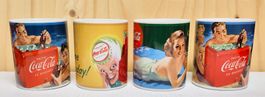 4 Coca-Cola Tassen