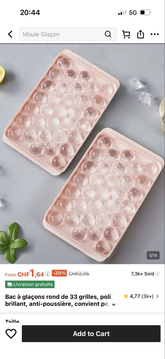 Elettrodomestici da cucina: Ice Cube Tray Maker - Round Ball Design - Summer Fun! – Usato da Aarau venduto da anb_qnk8 1
