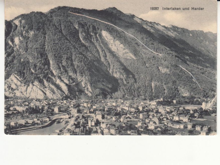 Cartoline postali: Interlaken und Harder ca. 1910 – Usato da Bürglen TG venduto da StampGraf