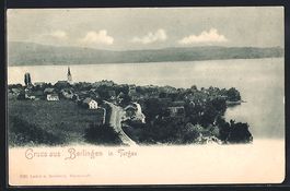Berlingen in Turgau, Ortsansicht mit Bli