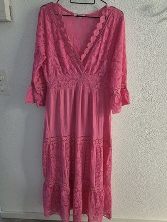 Boho Spitzen Kleid Gr M
