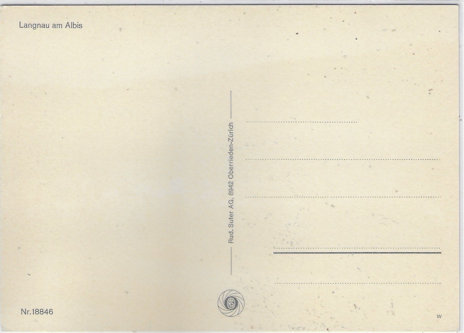Cartoline postali: Langnau am Albis - Generalansicht – Usato da Ettingen venduto da Kartenplanet 1