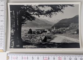 Alte Fotokarte Samaden Engadin mit Kirche, 1939, Top!