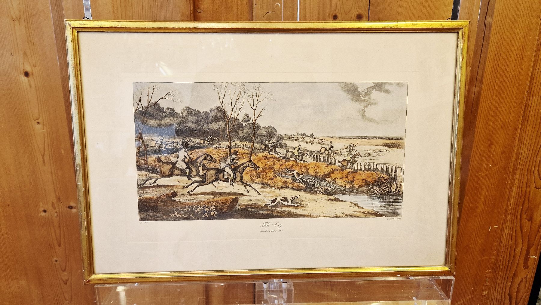 Grafiken & Lithographien: Originale Jagdgrafik "Full Cry", London, gerahmt. – Gebraucht aus BERN von Intarsia 1