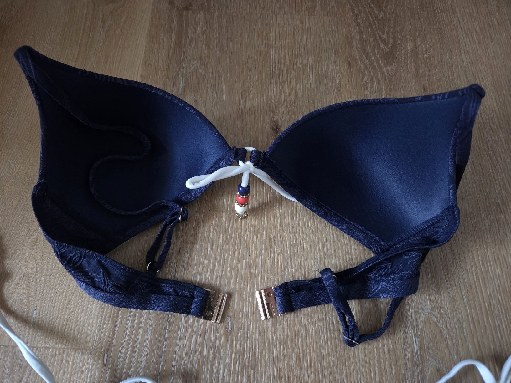 Costumi da bagno & Bikini: Bikini-Set, Gr. S/M, dunkelblau gemustert. Neu. – Nuovo (secondo la descrizione) da Pfäffikon ZH venduto da e13_x2n5 2
