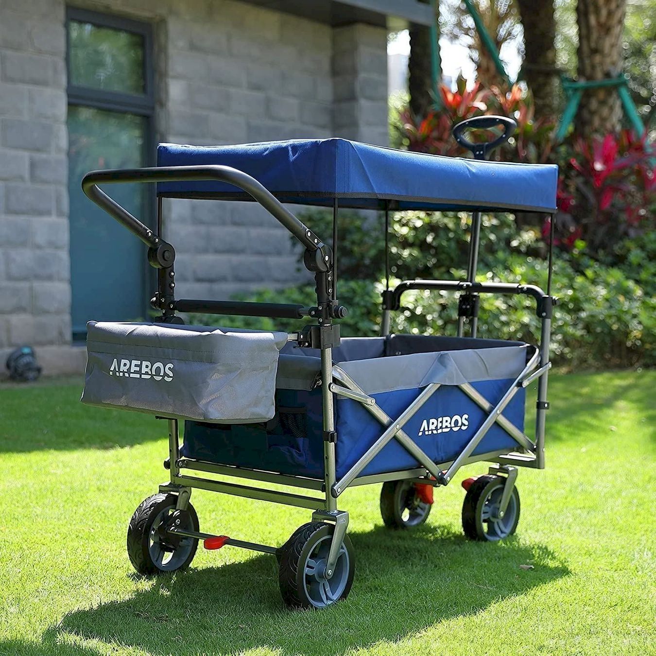 Giocattoli: Bollerwagen faltbar mit Dach blau – Nuovo e nell'imballaggio originale da Bottighofen venduto da zaap 1