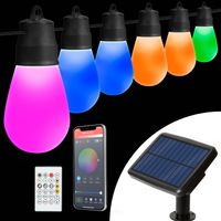 Lichterkette Solar LED 13m mit Fernbedienung+ Bluetooth IP65