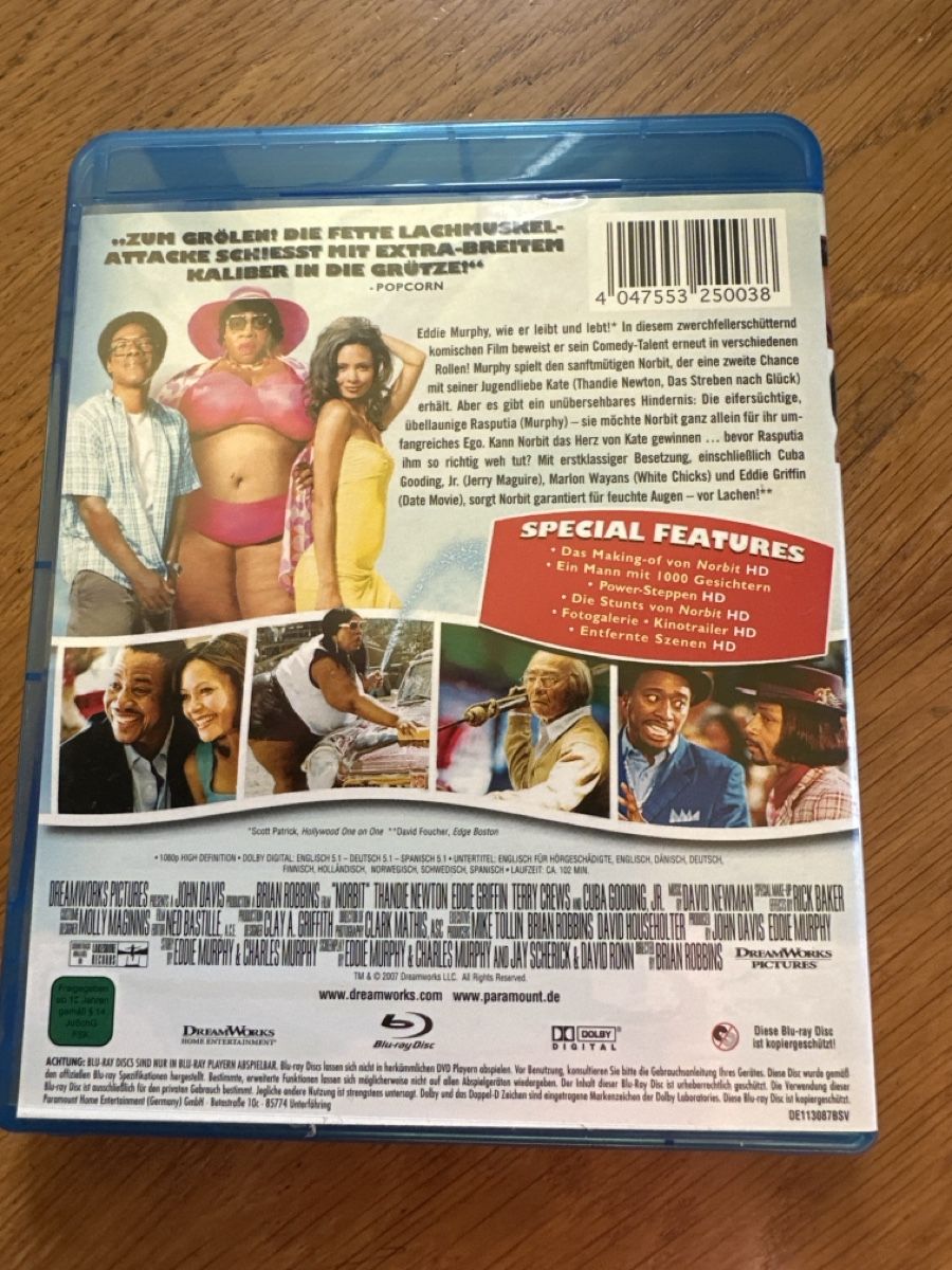 Tous les DVDs: Norbit Blu Ray Eddie Murphy deutsch – D'occasion à Benken ZH par Audi-erich 1