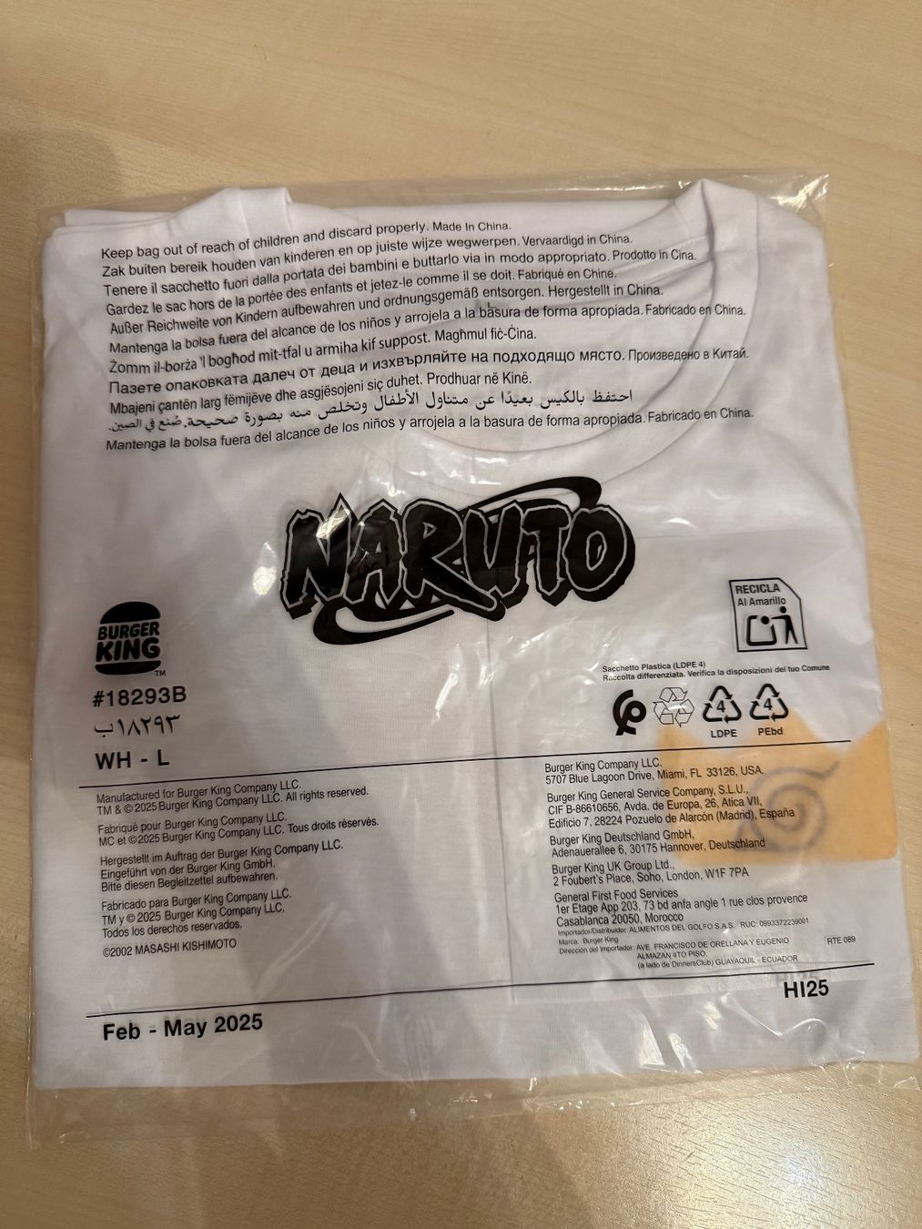 T-shirt: Naruto Burger King T-shirt – Nuovo e nell'imballaggio originale da Fahrni b. Thun venduto da berger_tuning34