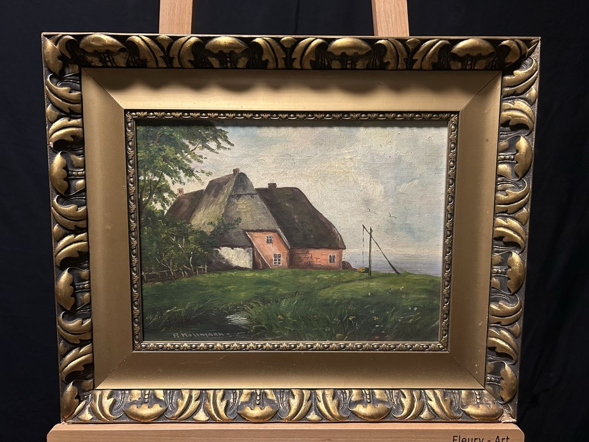 Dipinti: Ölgemälde P.Hollmann original – Usato da Glarus venduto da KunstWerkEr-LS87 3