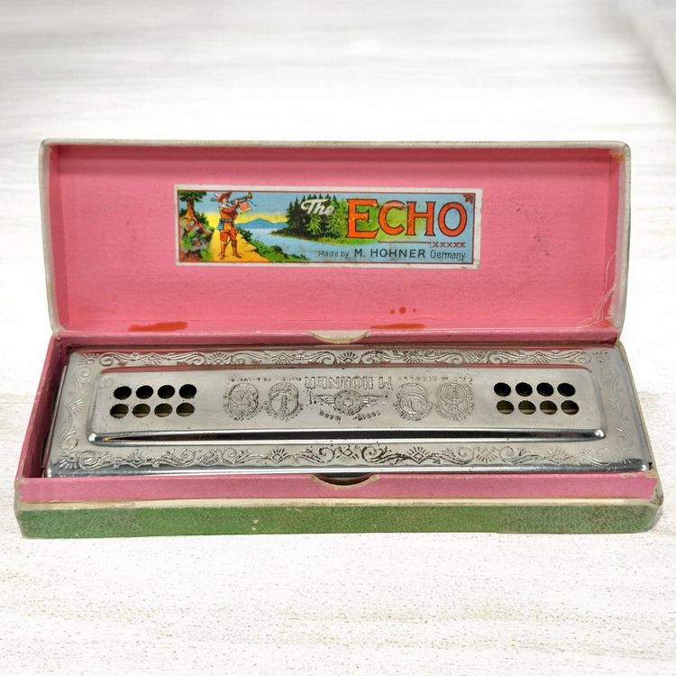 Hohner The ECHO Harp vintage Harmonica double face Kaufen auf Ricardo