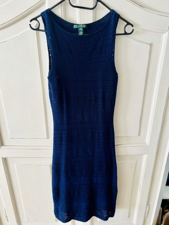 💕Neuwertiges Strickkleid von Ralph Lauren in Marineblau Xs