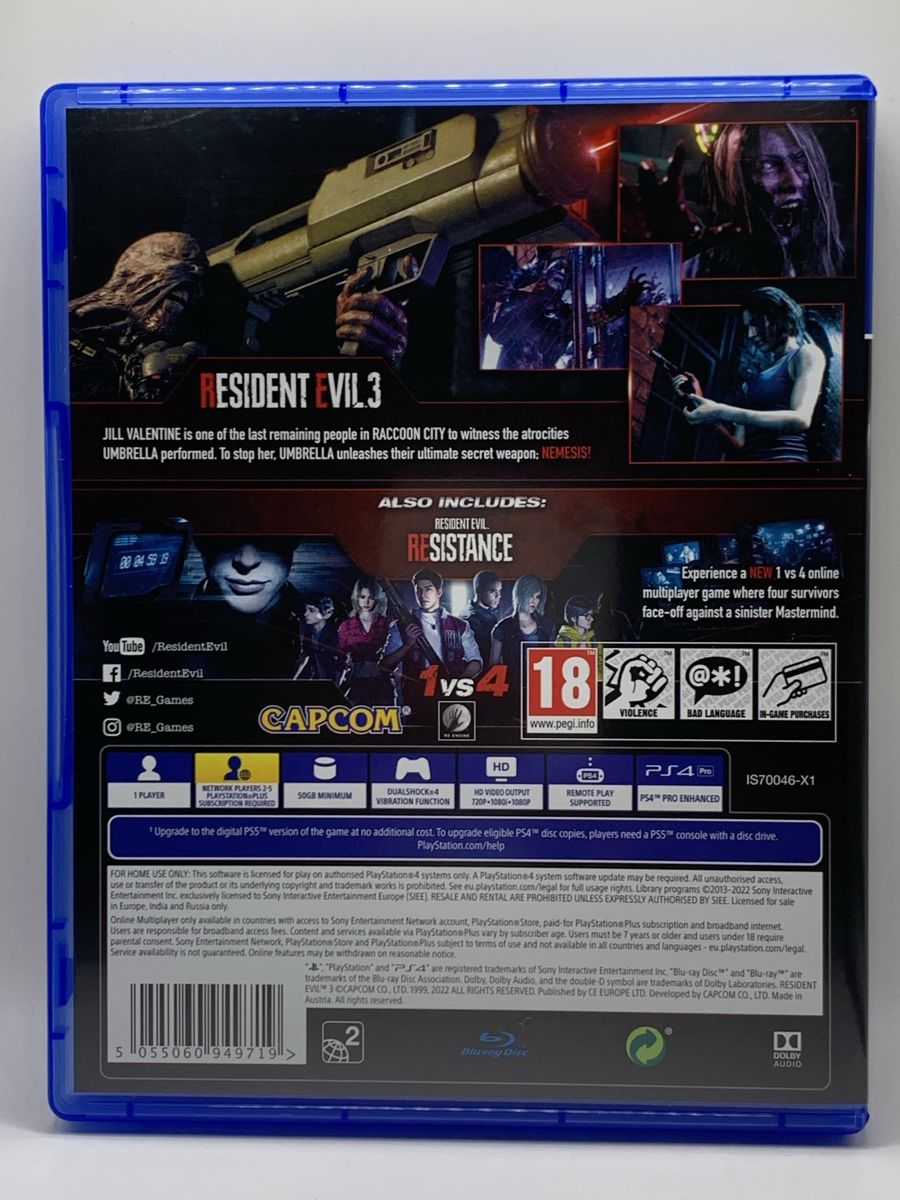 Sony Spiele: Resident Evil 3 - PS4 - Horror – Gebraucht aus Ostermundigen von RG-Collector 1