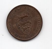 (405) Jersey 1888, ½ Schilling