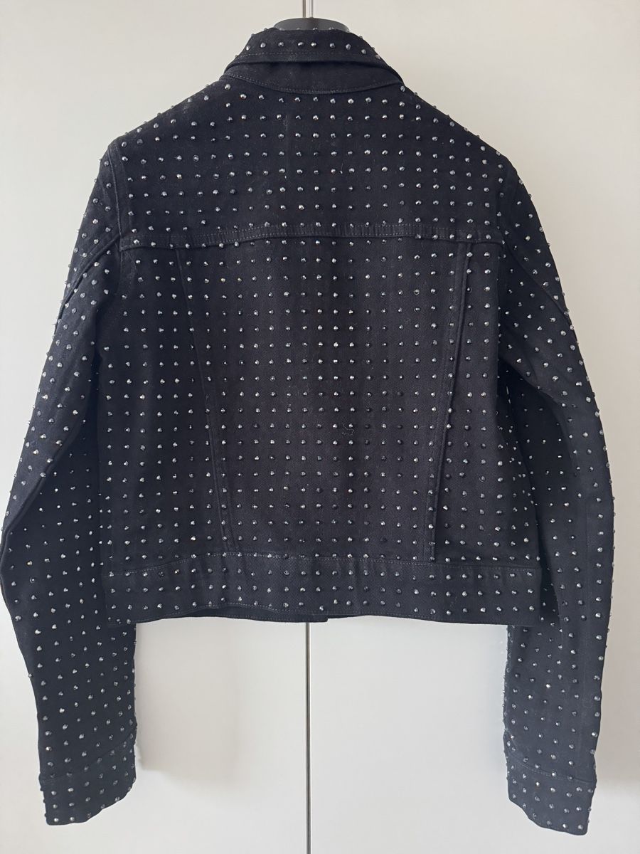 Mango Giacche: Mango studded black denim jacket - size M – Nuovo (secondo la descrizione) da Morges venduto da melz_28 1