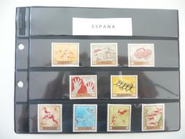 9 Briefmarken aus Spanien  /  postfrisch  **  /