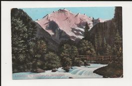 AK 1905 Lütschine u. Jungfrau im Alpenglühen