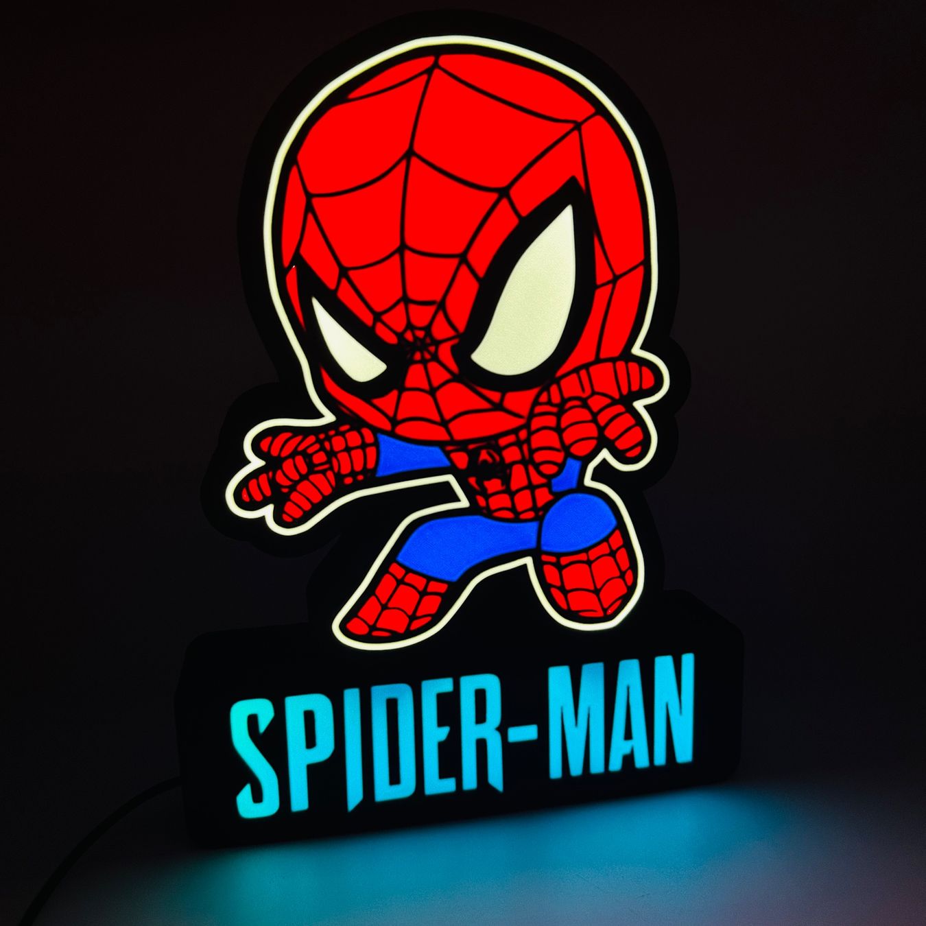 Lampade: Lightbox lampe led SPIDER MAN RGB – Nuovo (secondo la descrizione) da Vicques venduto da PAMB3D 2