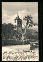 AK Savagnier, L'Eglise, 1903
