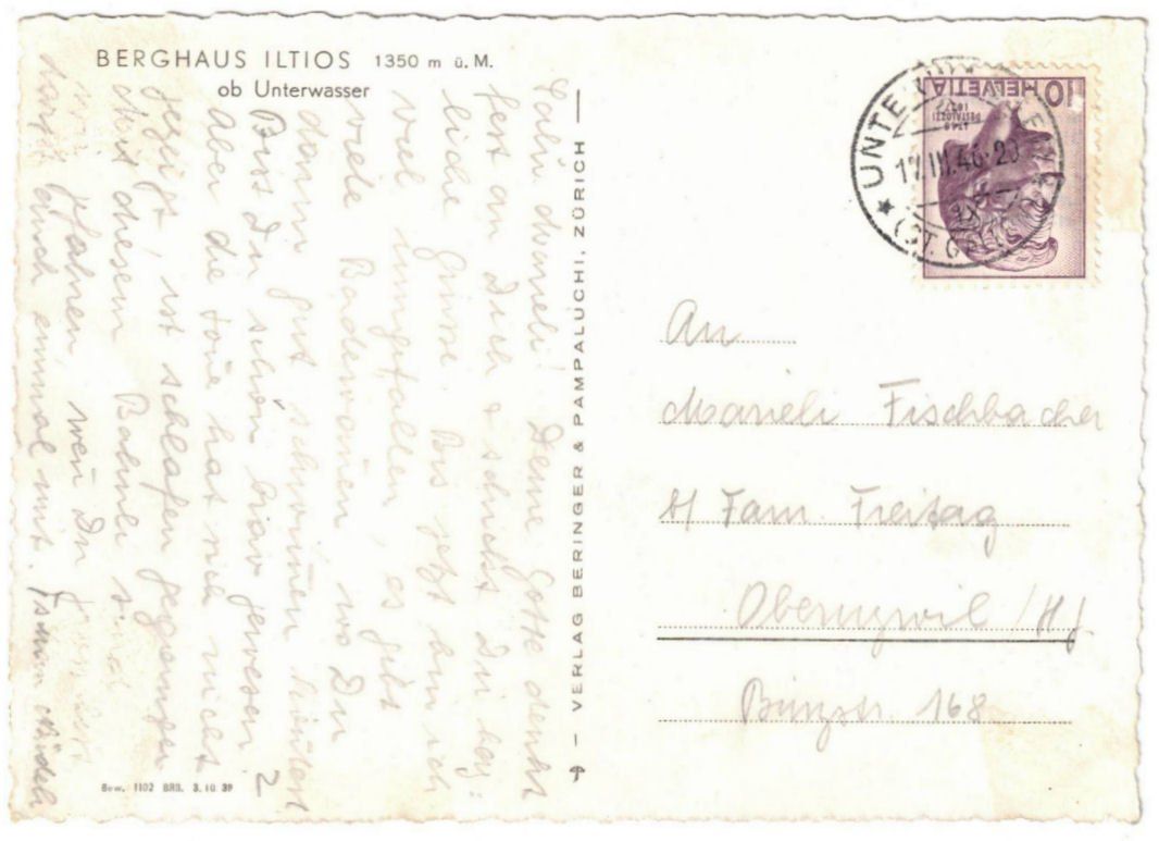 Cartoline postali: Unterwasser - Standseilbahn Iltios – Usato da Binningen venduto da Mountainrider 1