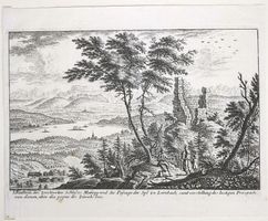 Uetliberg Mannegg Kupferstich von Ulinger selten