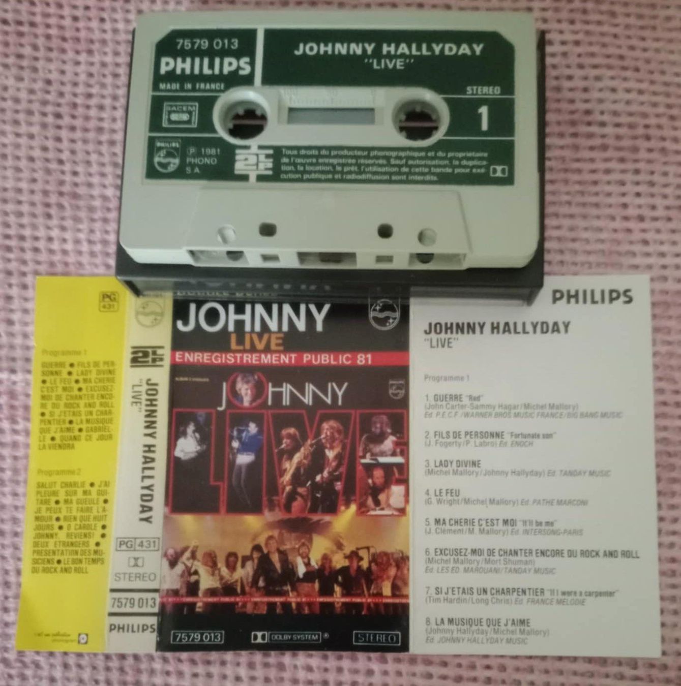Musicassette: Johnny Hallyday - Johnny Live / cassette K7 1981 – Usato da Le Locle venduto da PereiraHugo 1