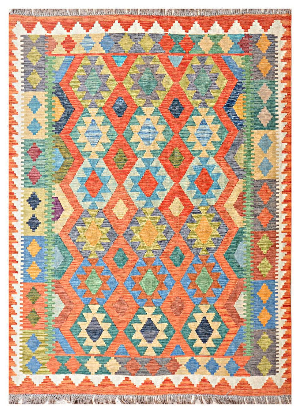 Kelim Tappeti: Oriente Kelim Teppich 150x200 Cm – Nuovo e nell'imballaggio originale da Lahore venduto da Fairways79 9