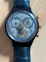 Swatch Chrono "Timeless Zone" aus den 90er Jahren, dkl. blau