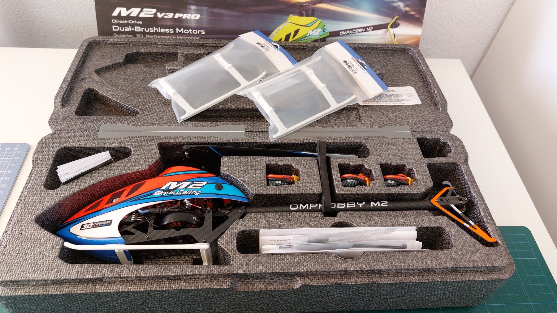 Omphobby Modellismo RC: OMP M2 V3 Pro Cosmic Orange, mit Jeti Empfänger – Usato da Hünenberg venduto da schulbe 5